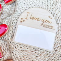 I love you because Magnet Sign Wholesale